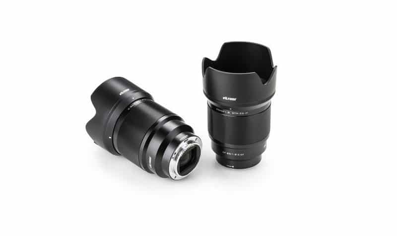 Viltrox AF 85mm f/1.8 II FE Sony trang bị lens hood