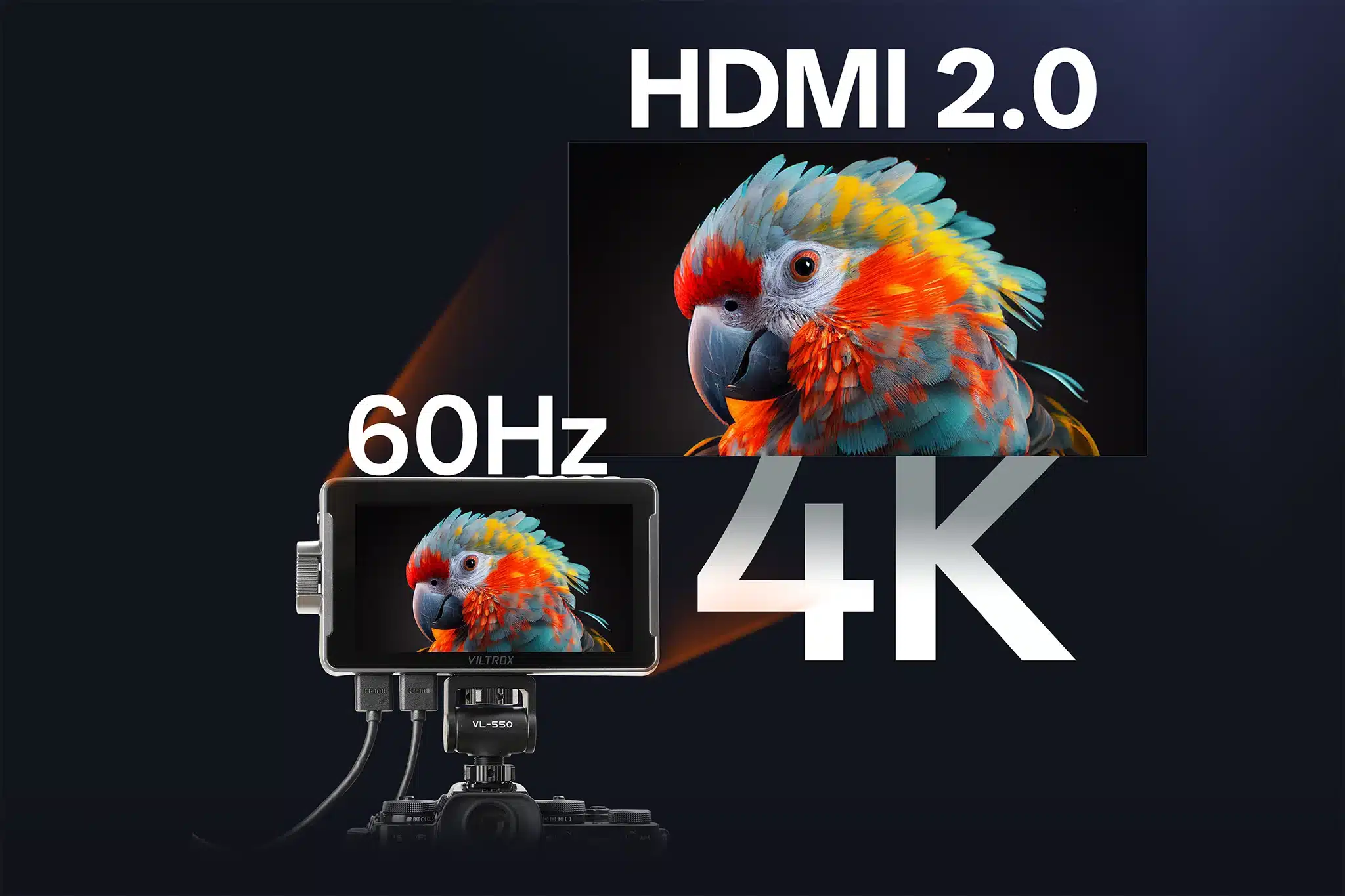 DC-550 PRO II được nâng cấp lên chuẩn HDMI 2.0 hỗ trợ input/output tối đa 4K@60Hz,